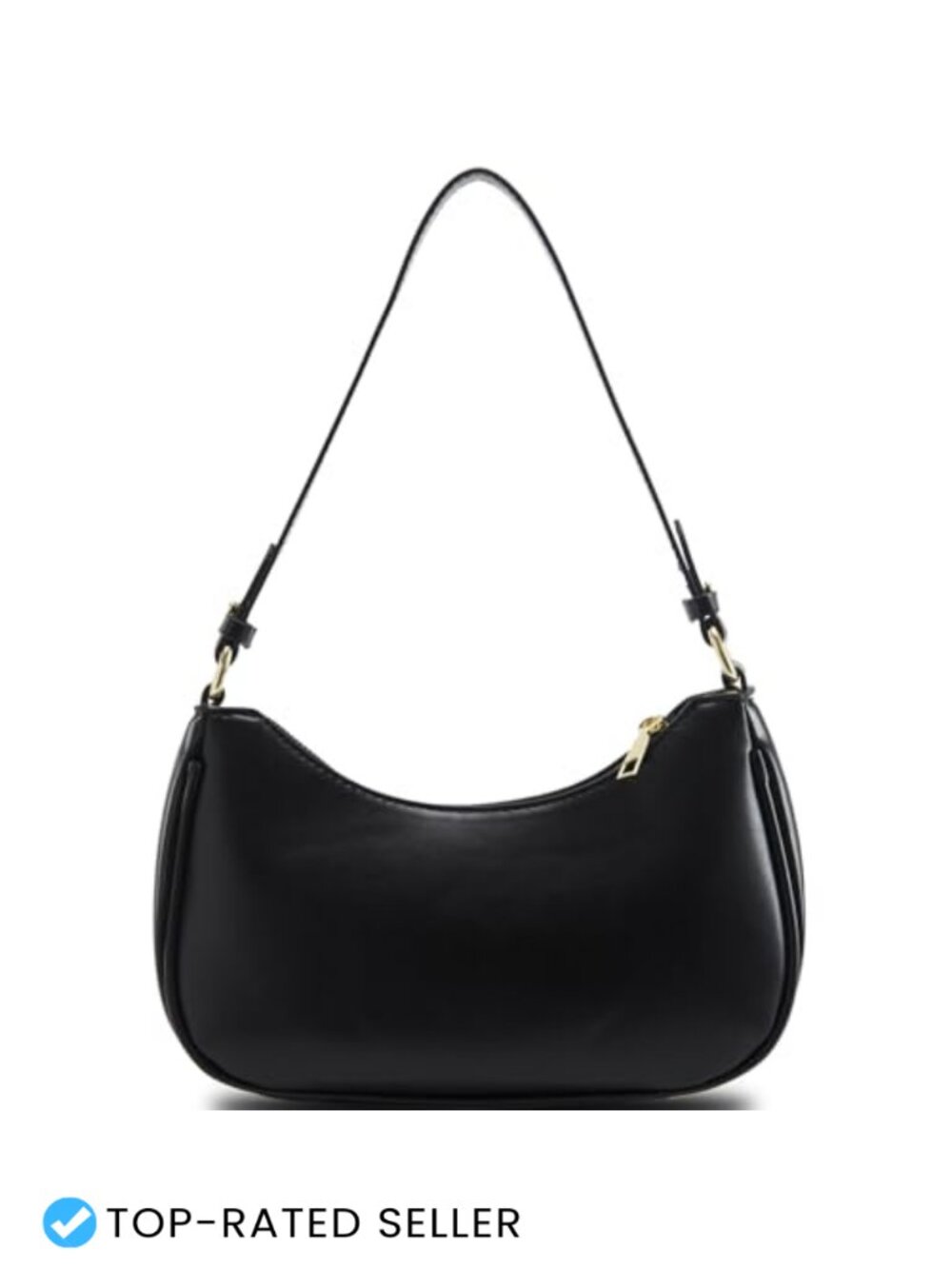 Y2K Hobo Shoulder Bag Vegan Leather Purse with 2 Adjustable Straps